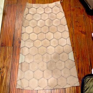 Boutique Europe leather maxi skirt 12